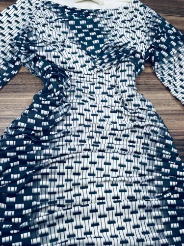 Vestido drapeado tam tam M da Cris Barros