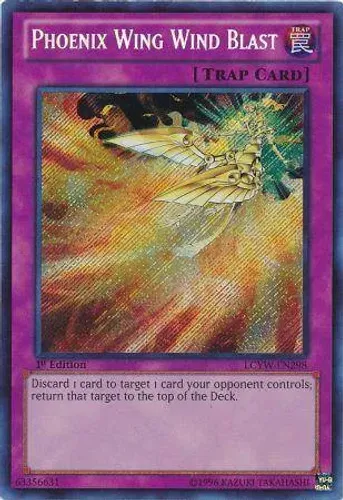 Yugioh!!! Phoenix Wing Wind Blast LCYW-EN298 Secret Rare