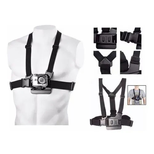 Suporte Peitoral para Câmera GoPro e Celular