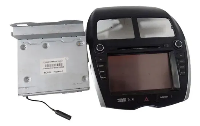 Radio Som Cd Moldura Painel Central Mitsubishi Asx 2011 2012