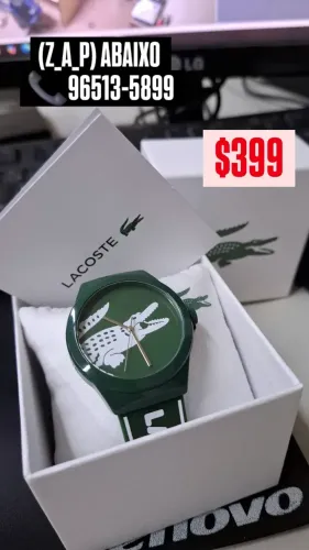 Relógio LACOSTE ORIGINAL COMPLETO  - TE ENTREGAMOS  