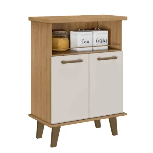 Balcão Arte Smart Cinamomo/Off White Frete Grátis - Até 12x