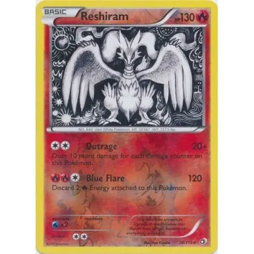 Reshiram Foil, Raríssima dos EUA 2013 - Pokemon TCG