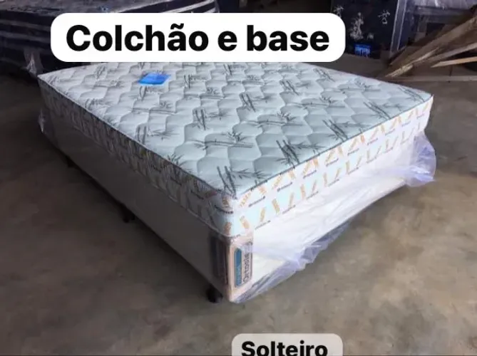 Cama box colchão e base