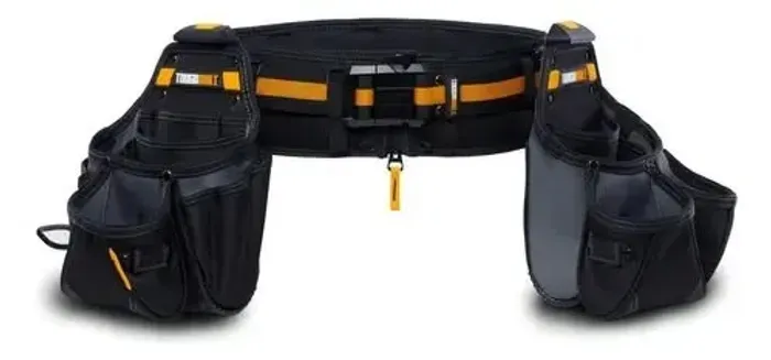 Conjunto de cinto Toughbuilt Tb-ct-111-3p com cliptech cor preta