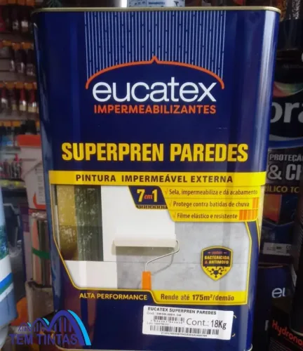 Tinta Impermeabilizante Eucatex Superpren Paredes 18kg