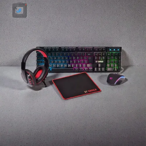 Kit Gamer Goldentec com Headset + Teclado + Mouse 1200DPI + Mousepad