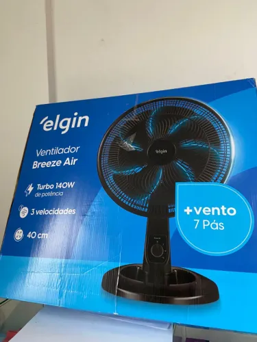 Ventilador Breeze Air Turbo 140W 3 Velocidades 7 Pás 40 Cm Elgin an10