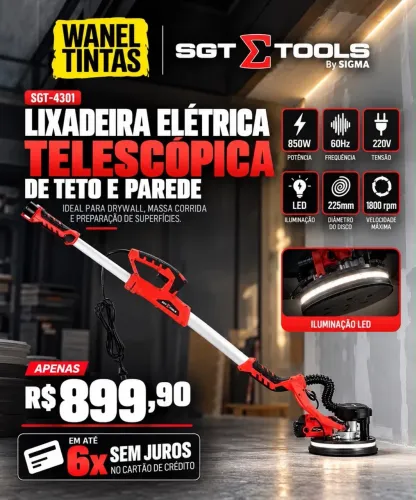 LIXADEIRA DE PAREDE E TETO