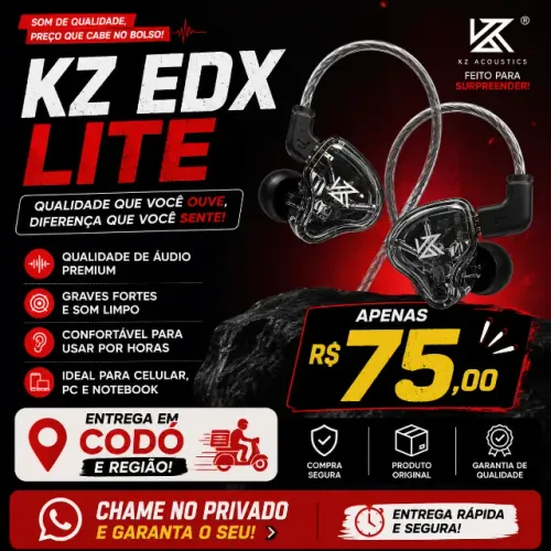 ? FONE KZ EDX LITE - APENAS R$ 75,00 ?