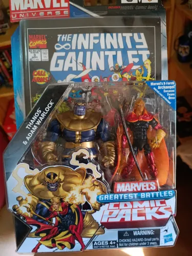 Marvel Universe hasbro pack Thanos vs Adam Warlock