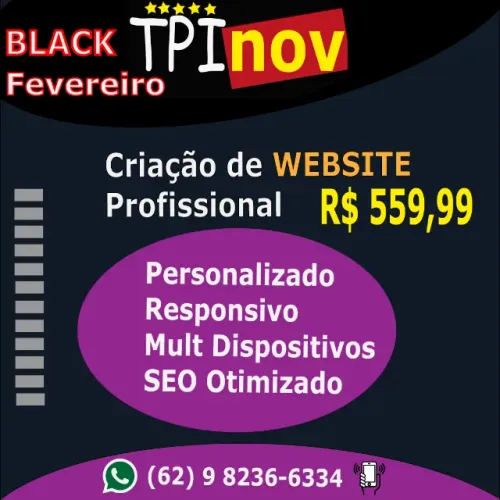 Criação de Site / Website / Landing Page / Seo: Valor: R$ 559,99