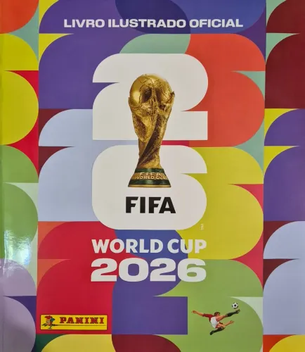 Álbum Copa do Mundo 2026 Panini com 376 Figurinhas Coladas
