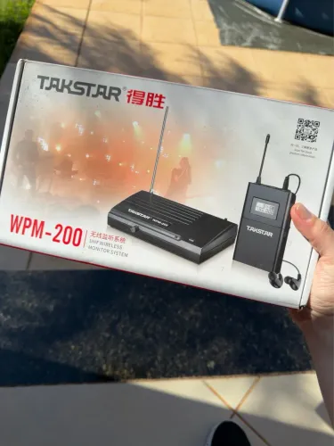 Takstar WPM-200 Sistema de Retorno In Ear Sem Fio UHF Profissional