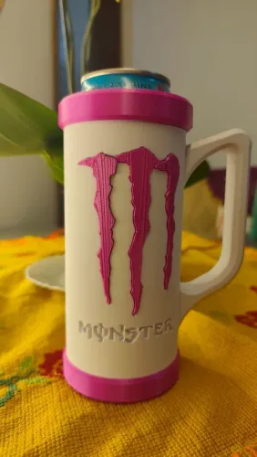 Caneca porta lata monster