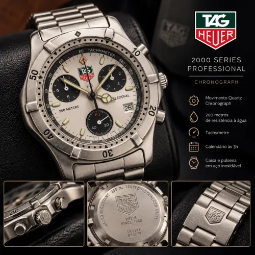 TAG Heuer 2000 Professional Chronograph - Swiss - R$ 6.100