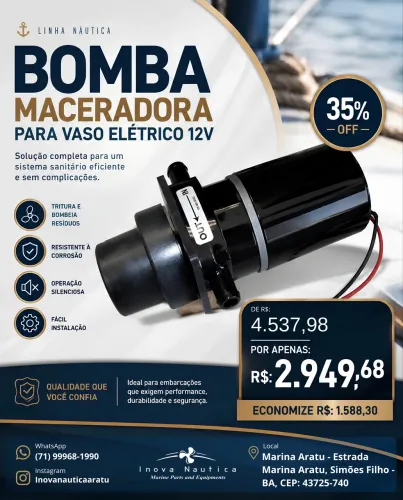 Bomba Maceradora P/ Vaso Elétrico