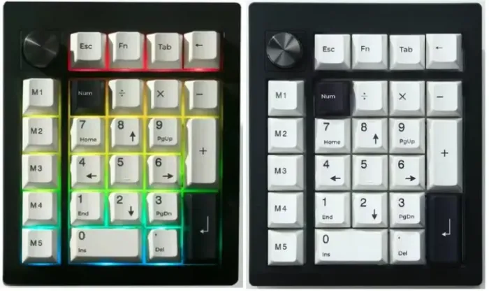 Teclado numérico ZUOYA GMK26 Bluetooth 5.0/2.4ghz/USB programável QMK/VIA