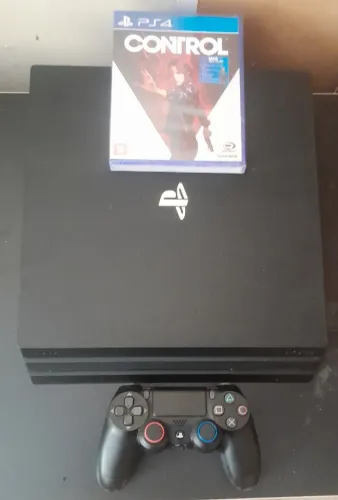 Console Ps4 Pro 1Tb + Jogo Control Mídia Física + Fifa 23 e Battlefield 2042 Mídia Digital