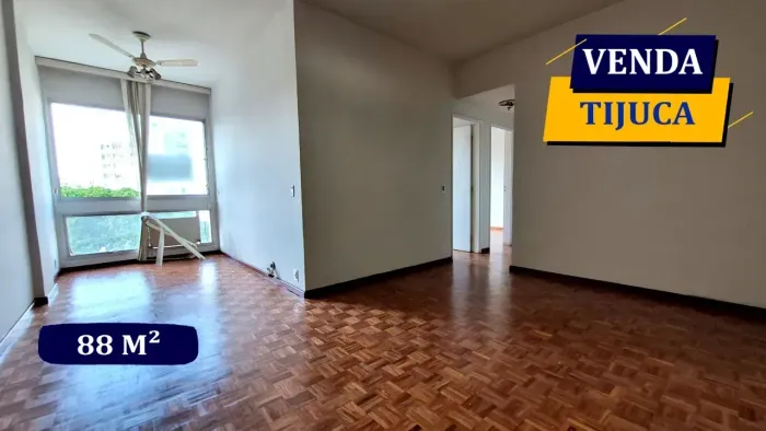 TIJUCA RUA BARÃO DE MESQUITA PREÇO PARA REFORMAR 88M² 3 QUARTOS 3 BANHEIROS CHURRASQUEIRA 