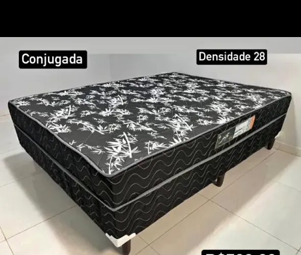 Cama Com Colchão Conjugado J8 Macia , Nova 