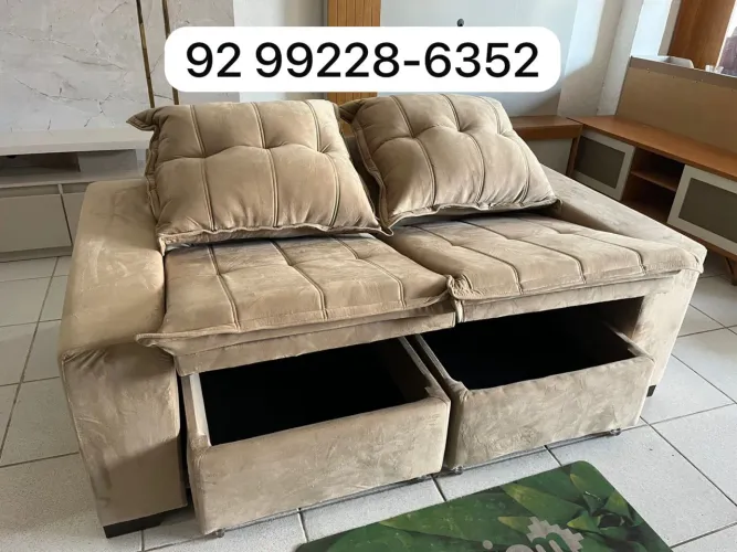 Sofá retrátil e reclinável