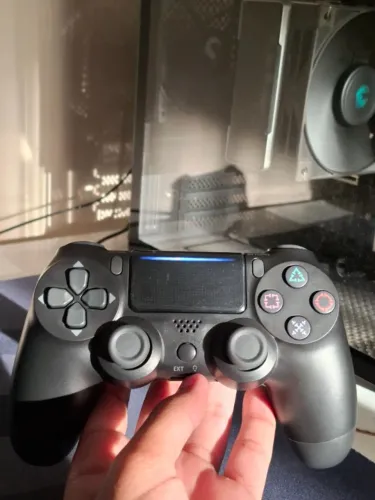 Controle Sem Fio para PS4 / PC - Dualshock Estilo Original com LED e Vibração