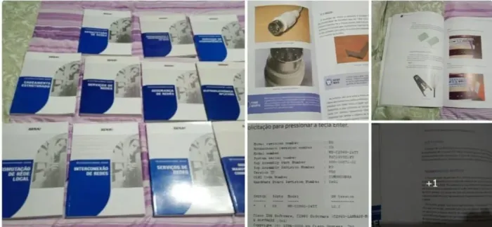 Coleção de Livros Editora Senai - Curso Redes de Computadores.