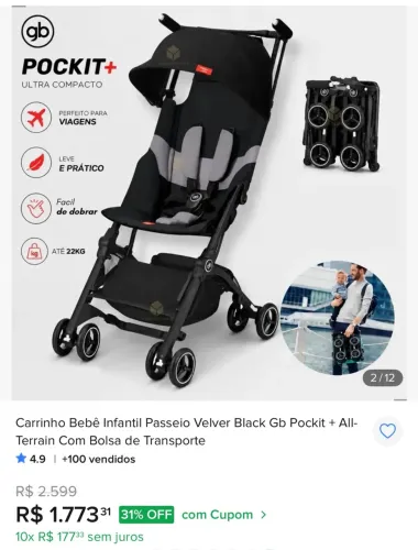Carrinho Pockit GB