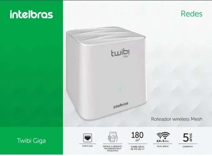 Twibe Intelbras Mesh (par 2 unidades) - Wi-Fi forte em casa - ótimo investimento