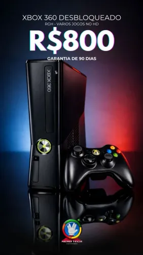 Xbox 360 rgh 100 jogos com garantia