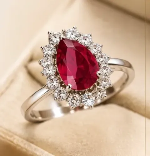 Anel Lady in Red em Ouro 18k 750