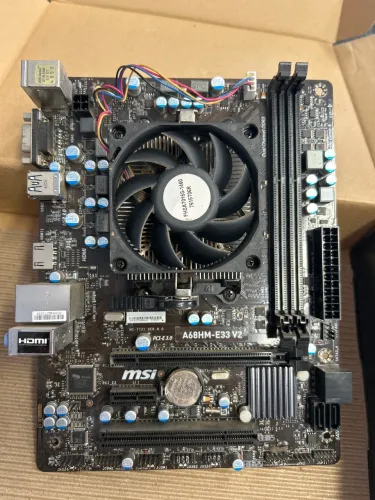 Kit Placa Mãe MSI A68HM-E33 V2 + AMD A4-6300 + Cooler FM2