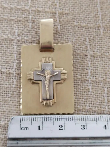 Pingente Ouro 18k - Placa Maciça
