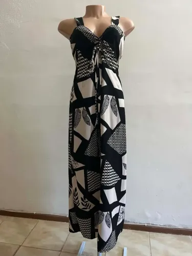 Vestido longo estampado - Tam. M