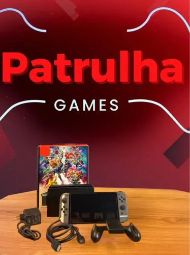 Nintendo Switch OLED Super Smash Bros. Edition | Edição Especial | Semi Novo
