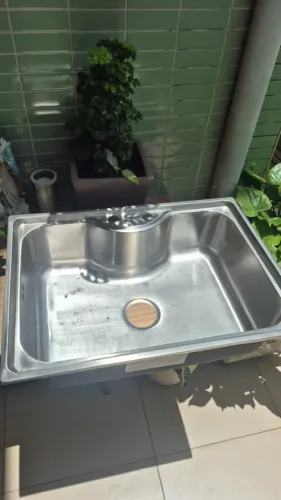 Cuba grande de inox