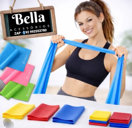 FAIXAS ELÁSTICAS THERA BAND PARA EXERCÍCIOS FÍSICO FUNCIONAL 
