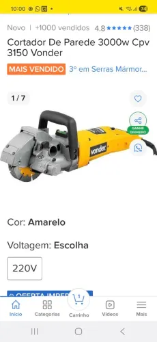 Maquina de cortar parede