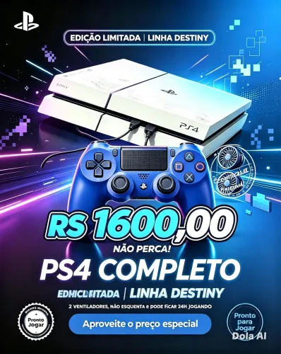 Video game edição limitada PS4!! Troco por um xbox série S