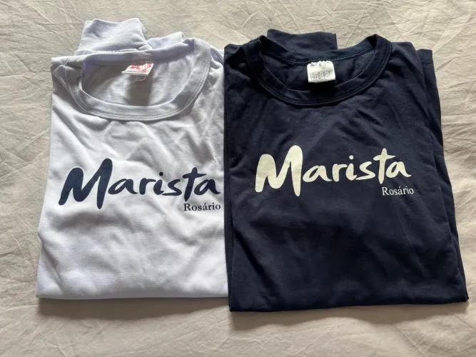 02 camisetas manga longa - uniforme Marista Rosário 