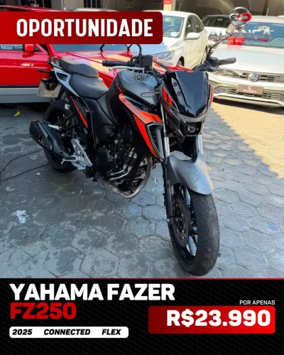 Oportunidade! Fazer Fz250 connected 2025 abaixo da Fipe!