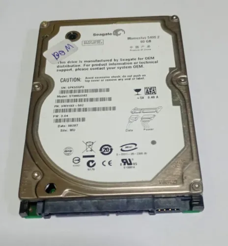 HD Samsung 80GB ST98823AS SATA 2,5" para Notebook