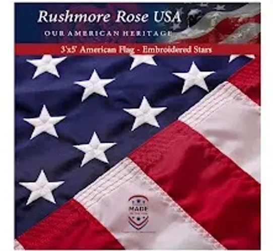 Bandeira USA 91x152cm (3x5ft) bordada