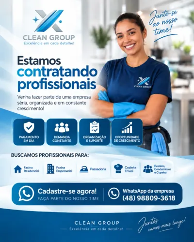 Profissional de Limpeza / Diarista - Florianópolis e Região