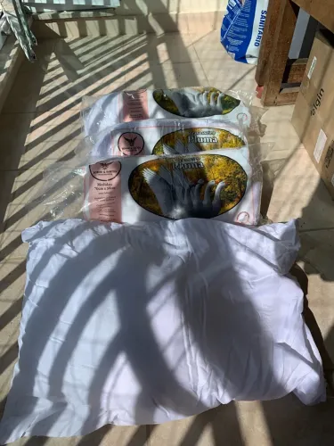 Kit 4 travesseiros - 100% Poliéster - Novo na embalagem