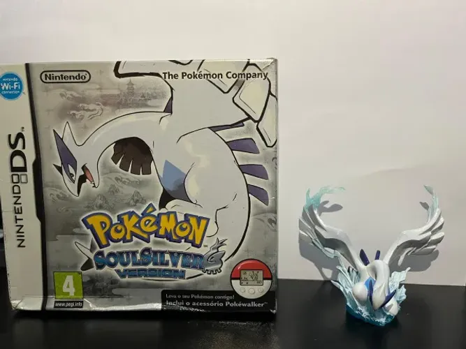 Pokémon Soul Silver - Edição rara em Português (PT-PT) + Miniatura Lugia Kaiyodo
