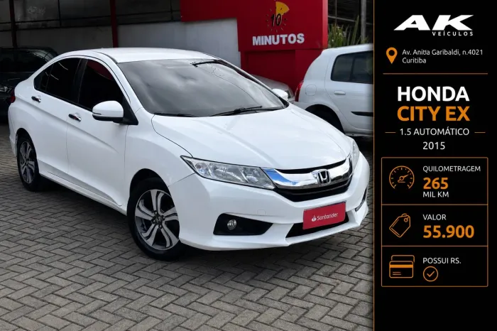 Honda City Sedan EX 1.5 Flex 16V 4P Aut. 2015