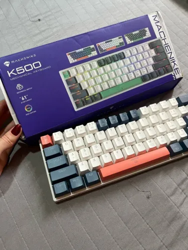 Teclado Mecânico Machenike K500-B61 RGB ? 61 Teclas