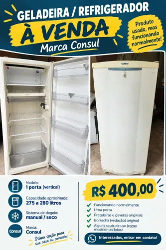 Geldeira/refrigerador CONSUL